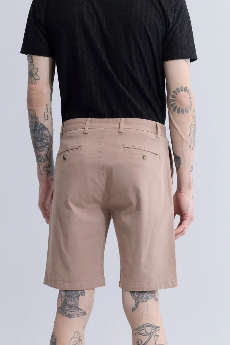 Elite Attire Beige Shorts