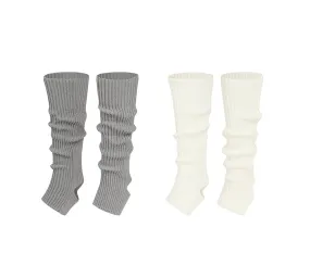 EVERAU Women Stretchy Ribbed Knit Stirrup Leg Warmers