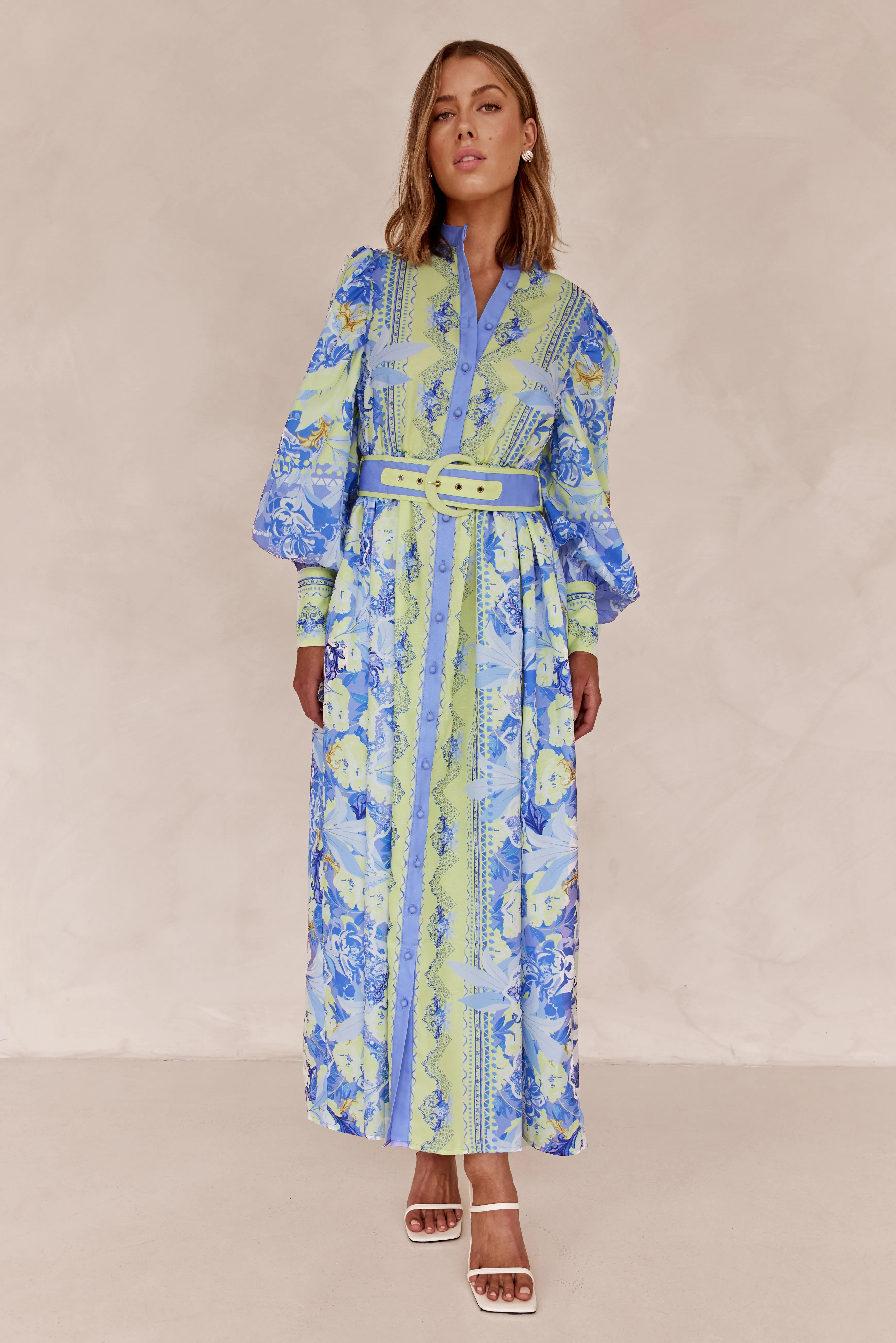 Francis Maxi Dress (Blue)