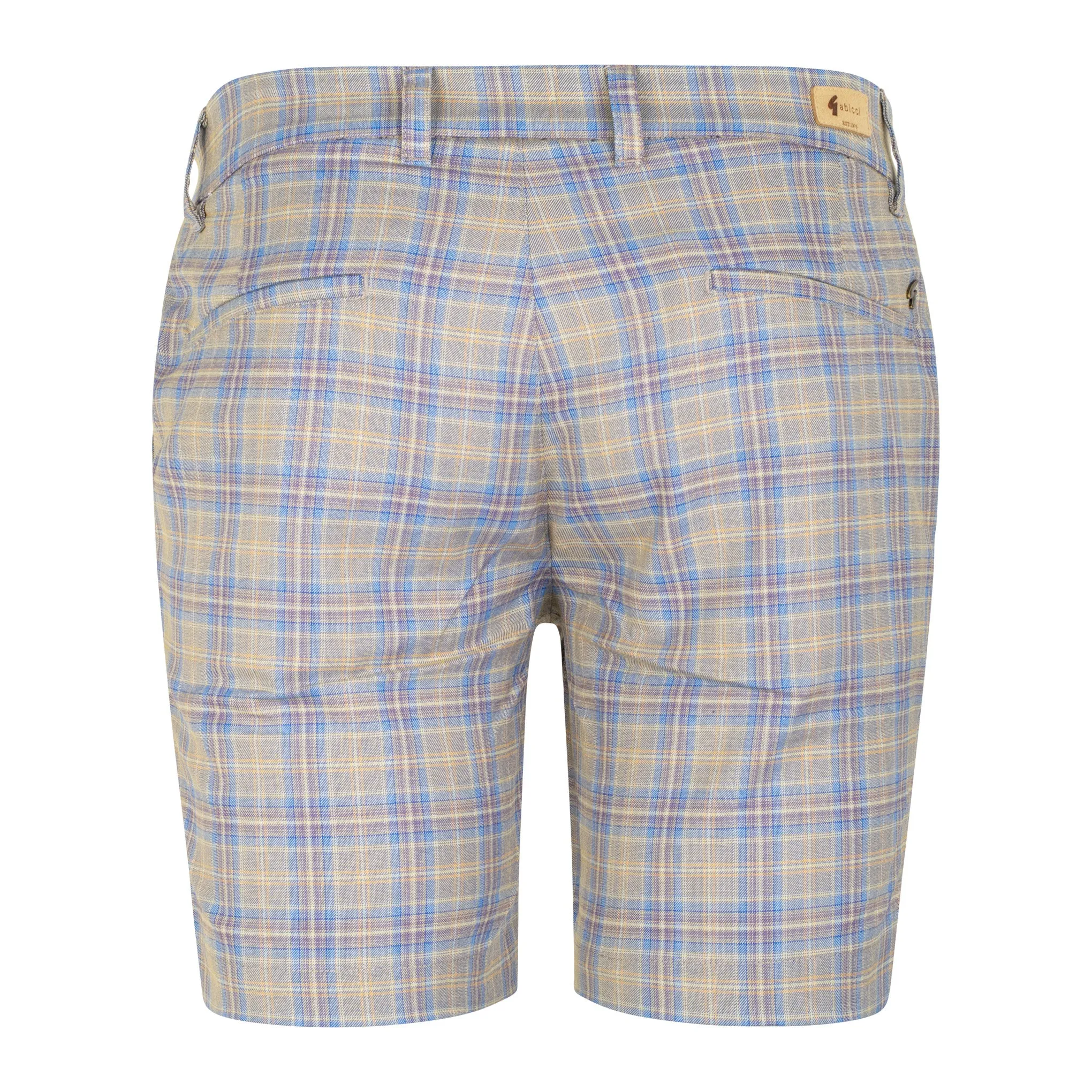 Gabicci Vintage Murphy Check Shorts Blue