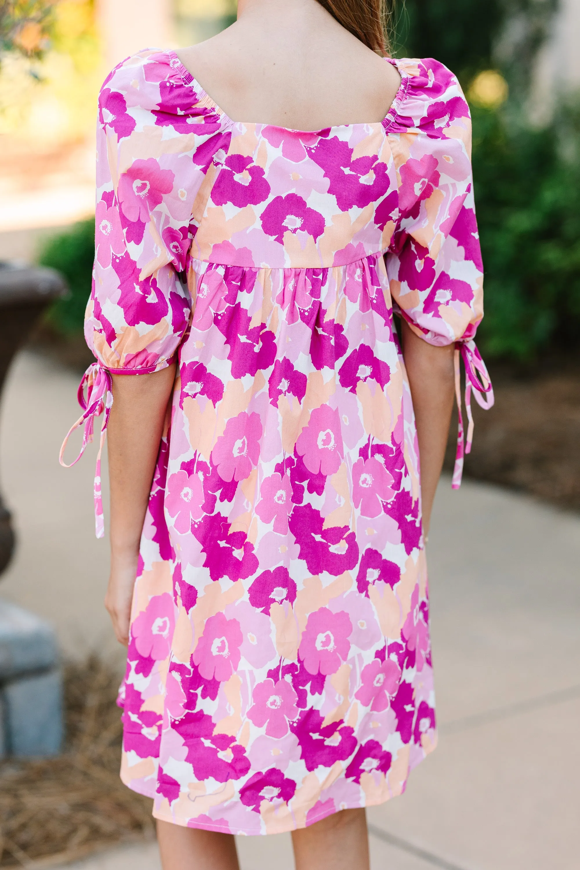 Girls: All For You Pink Floral Dress