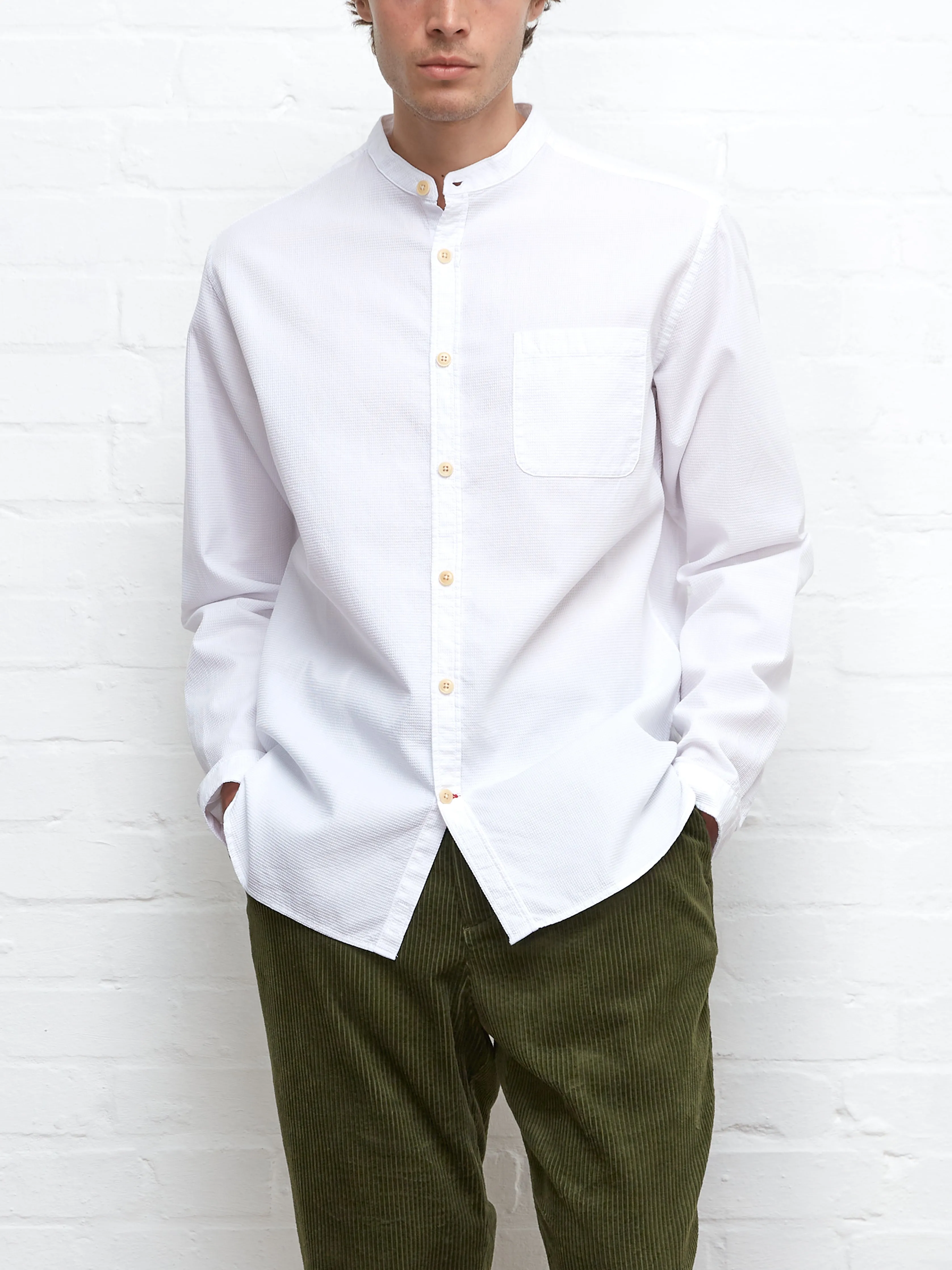 Grandad Shirt Marham White