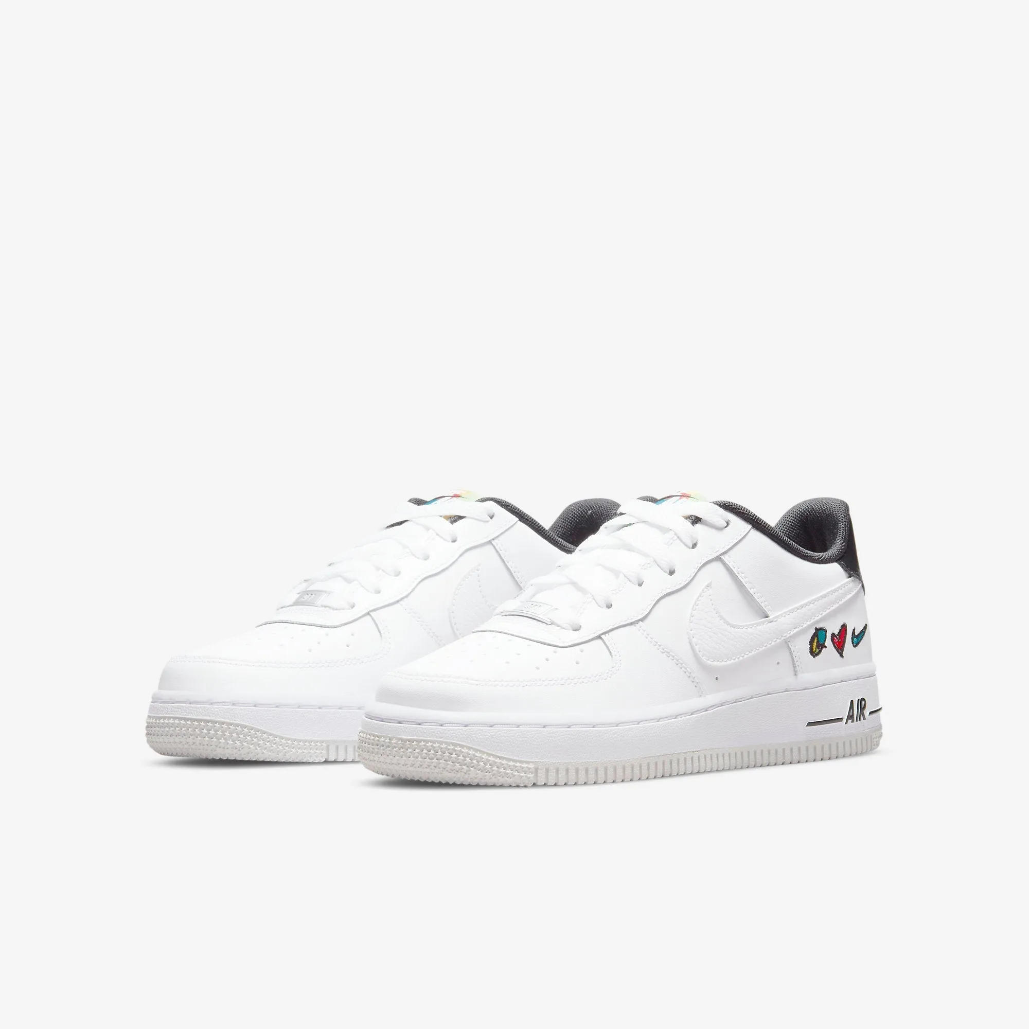 (GS) Nike Air Force 1 Low LV8 1 'Peace, Love, Swoosh' (2021) DM8154-100