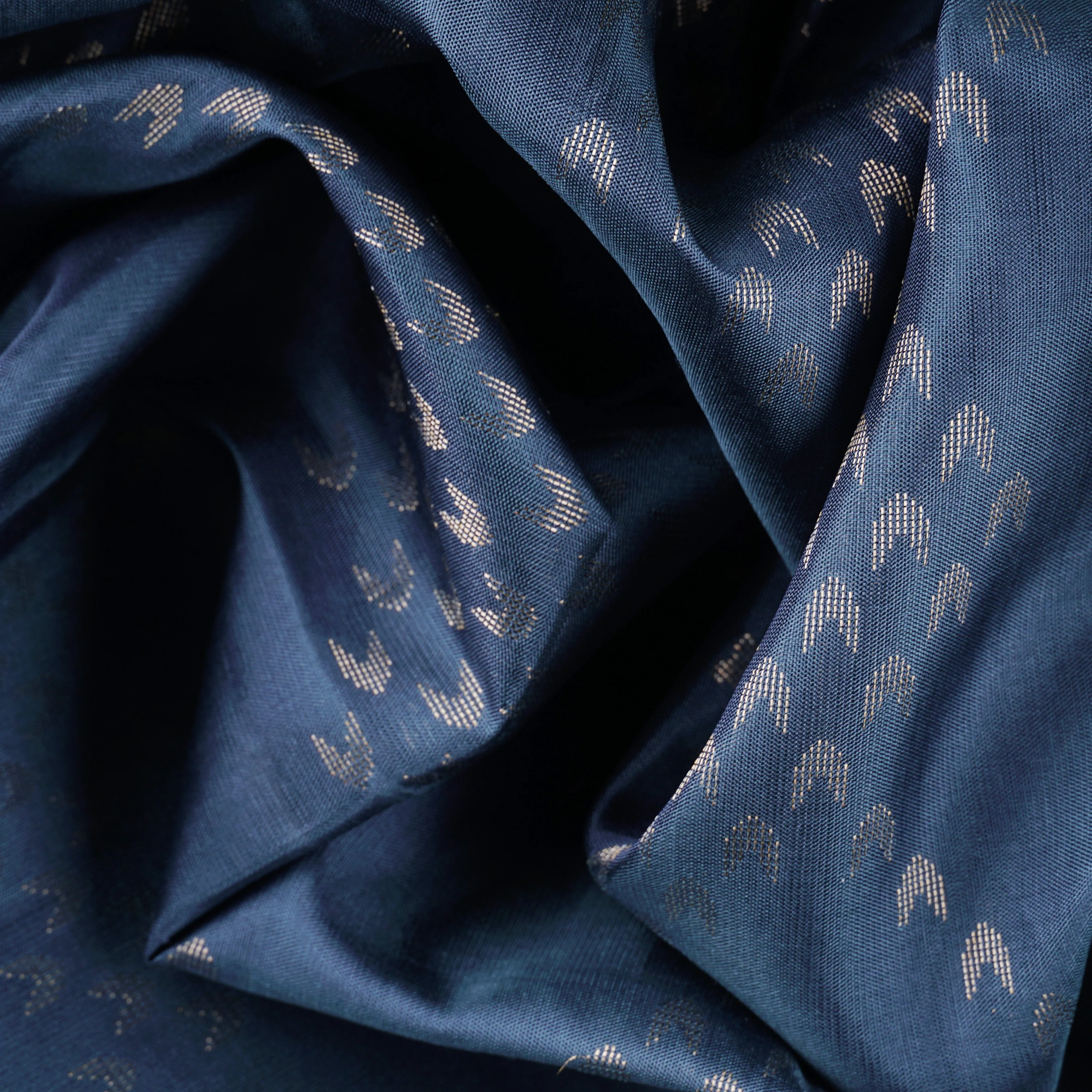 Handwoven Greyish Blue Soft Silk Saree - 1841T009262DSC