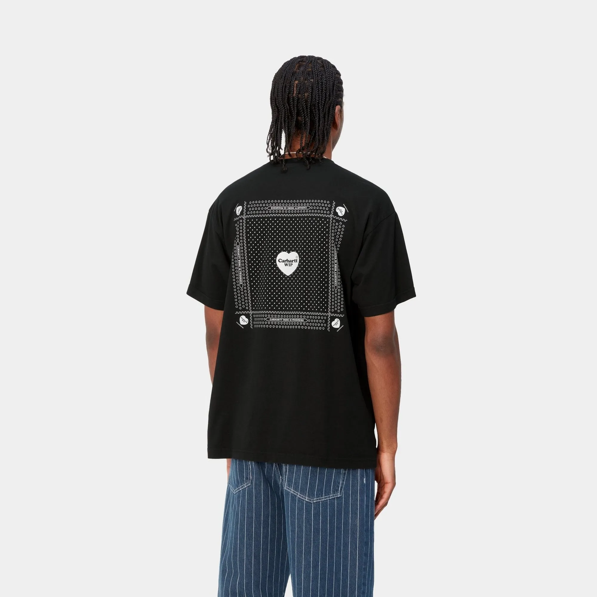 Heart Bandana T-Shirt | Black / White