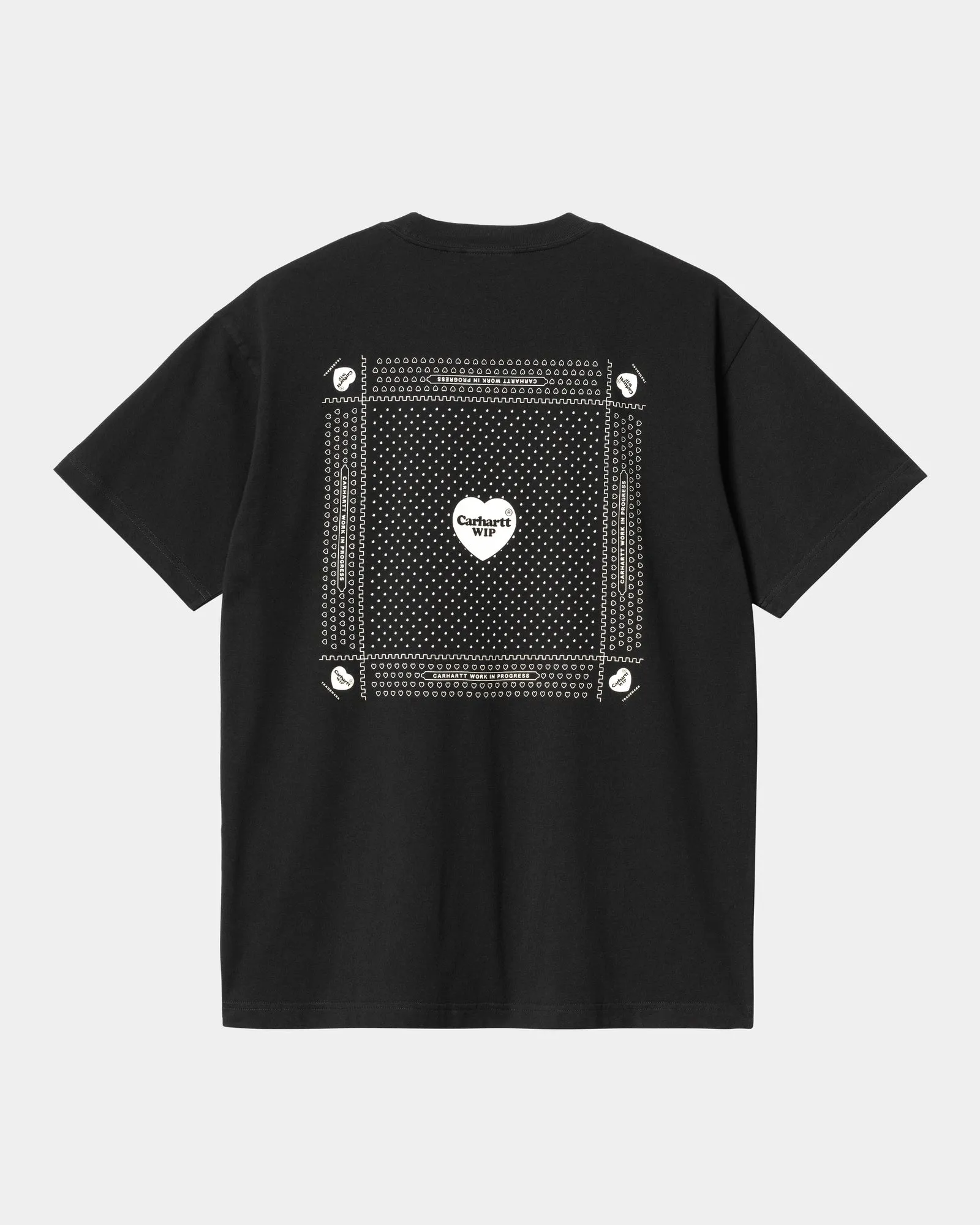 Heart Bandana T-Shirt | Black / White