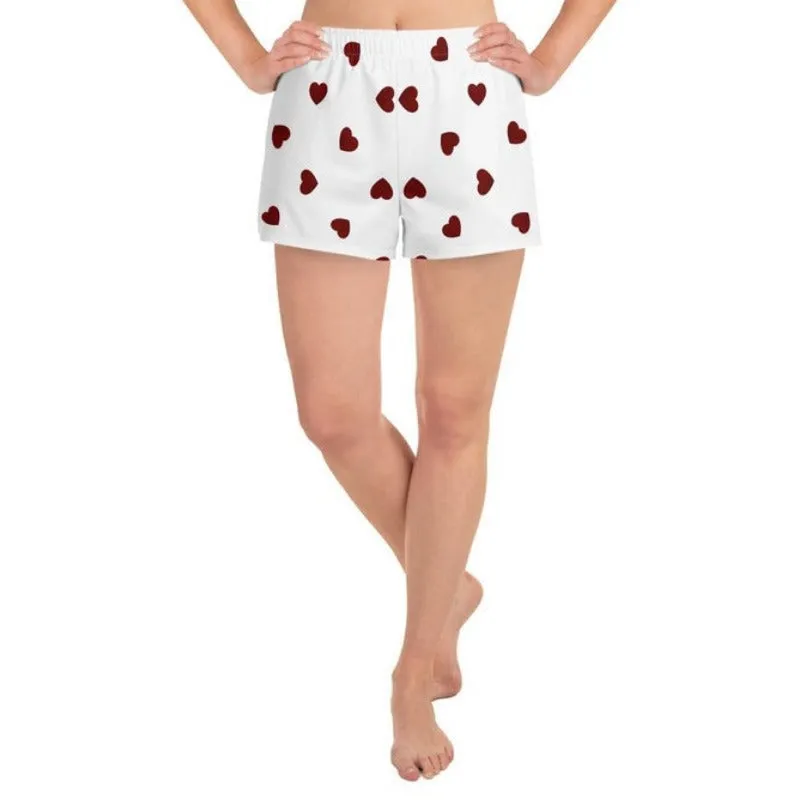 Hearts Women's Athletic Short Shorts