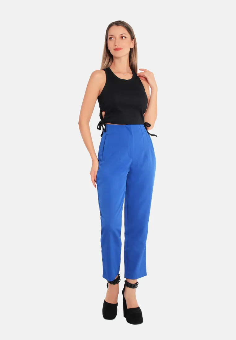 High Waist Semi Casual Trousers