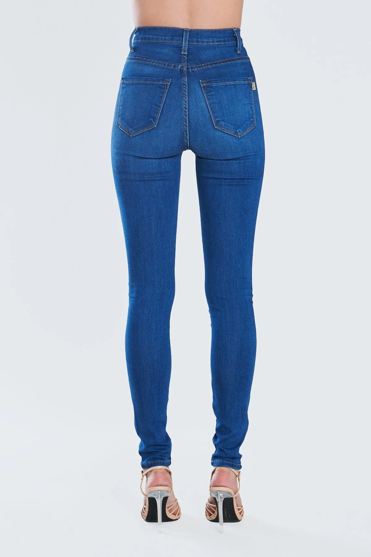 High Waist Stretch Skinny Jeans