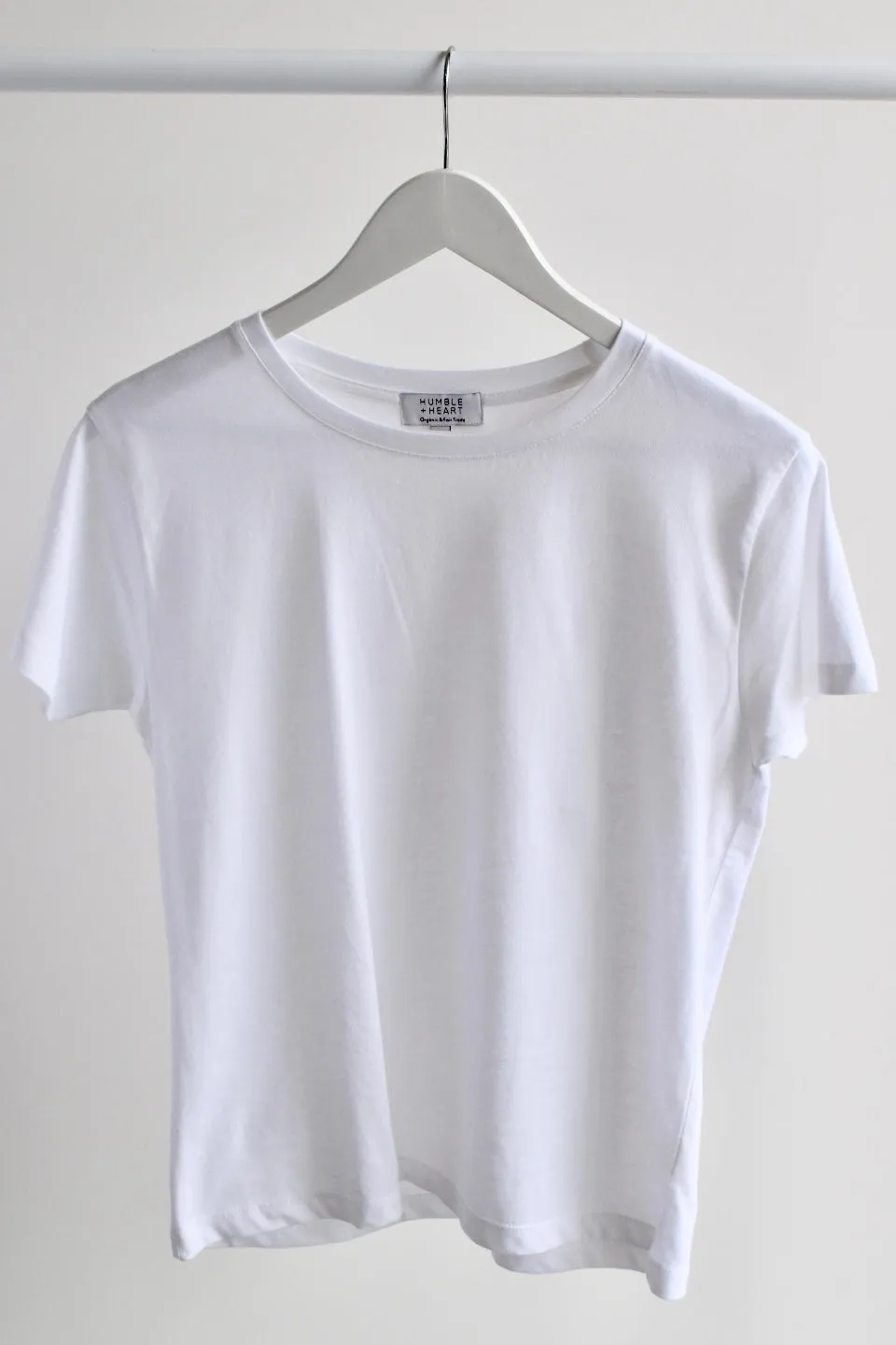 Humble Crew Neck White Organic Tee