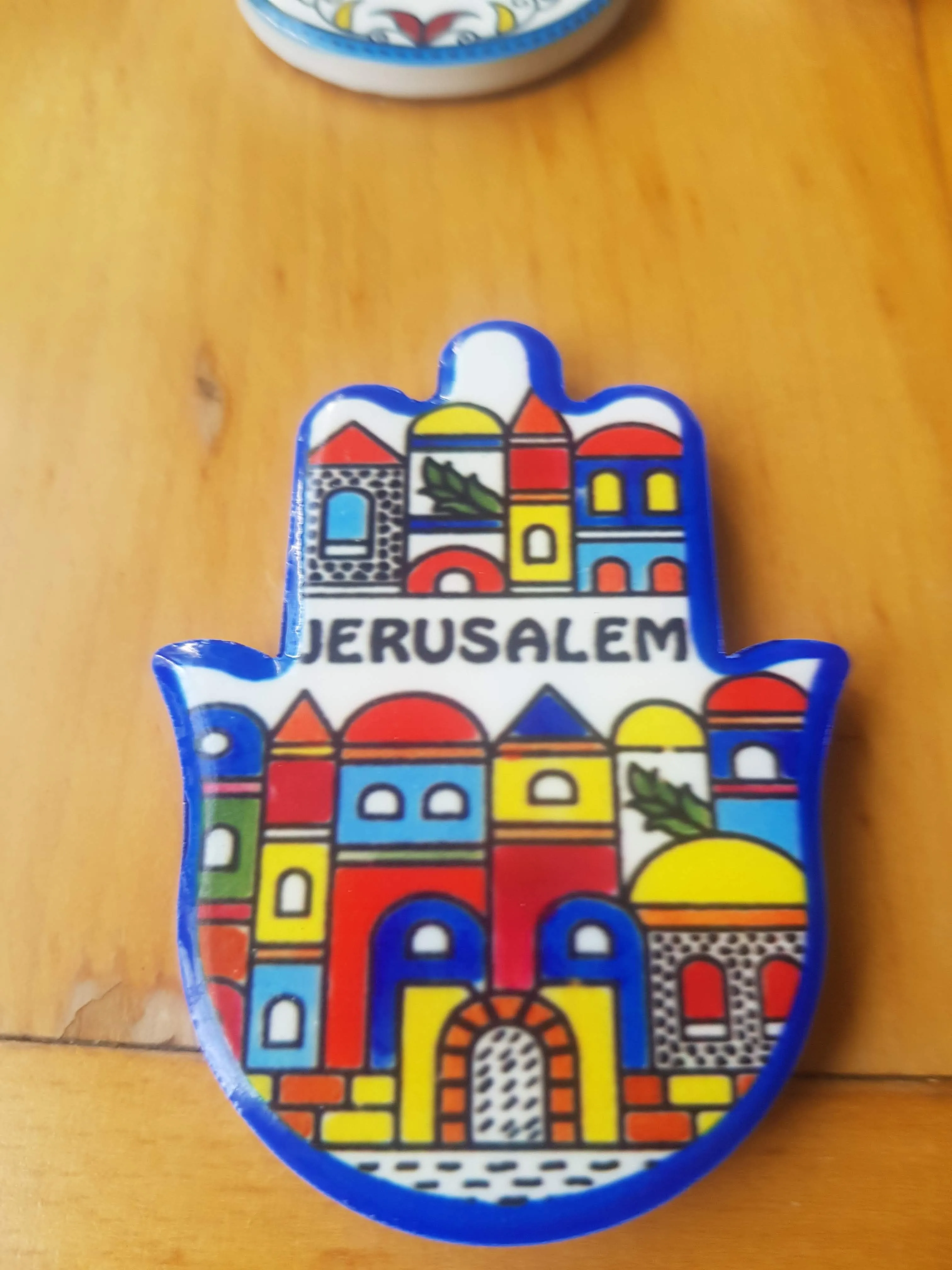 Israel Fridge magnet Hamsa Mazel magnet. Jewish gifts. Passover gift. Hanukkah.