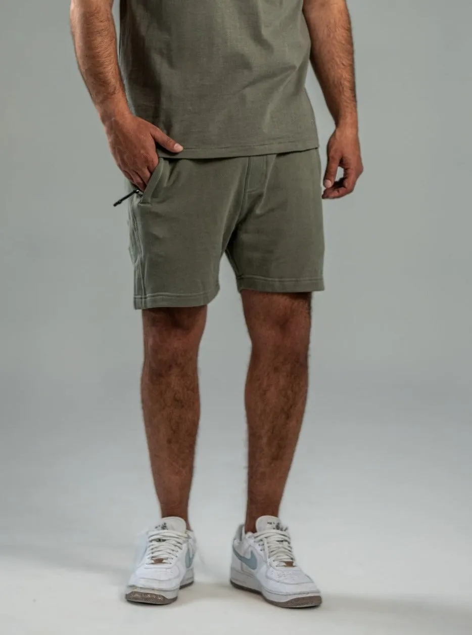 James French Terry Short - Khaki