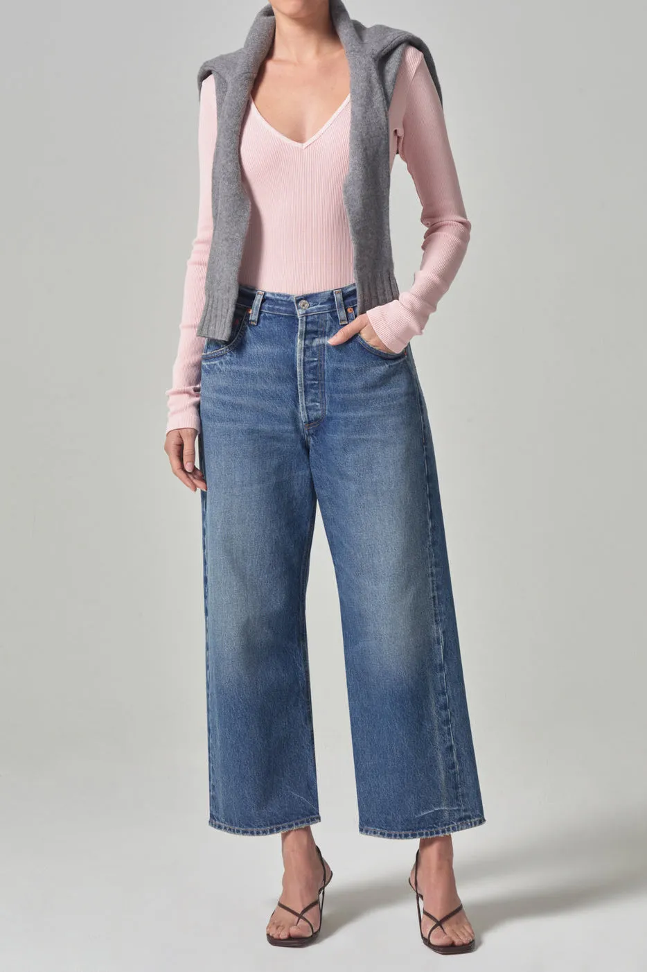 Jeans Gaucho in Oasis