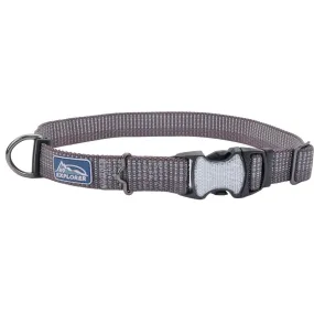 K9 Explorer Brights Reflective Adjustable Dog Collar, Grey Medium