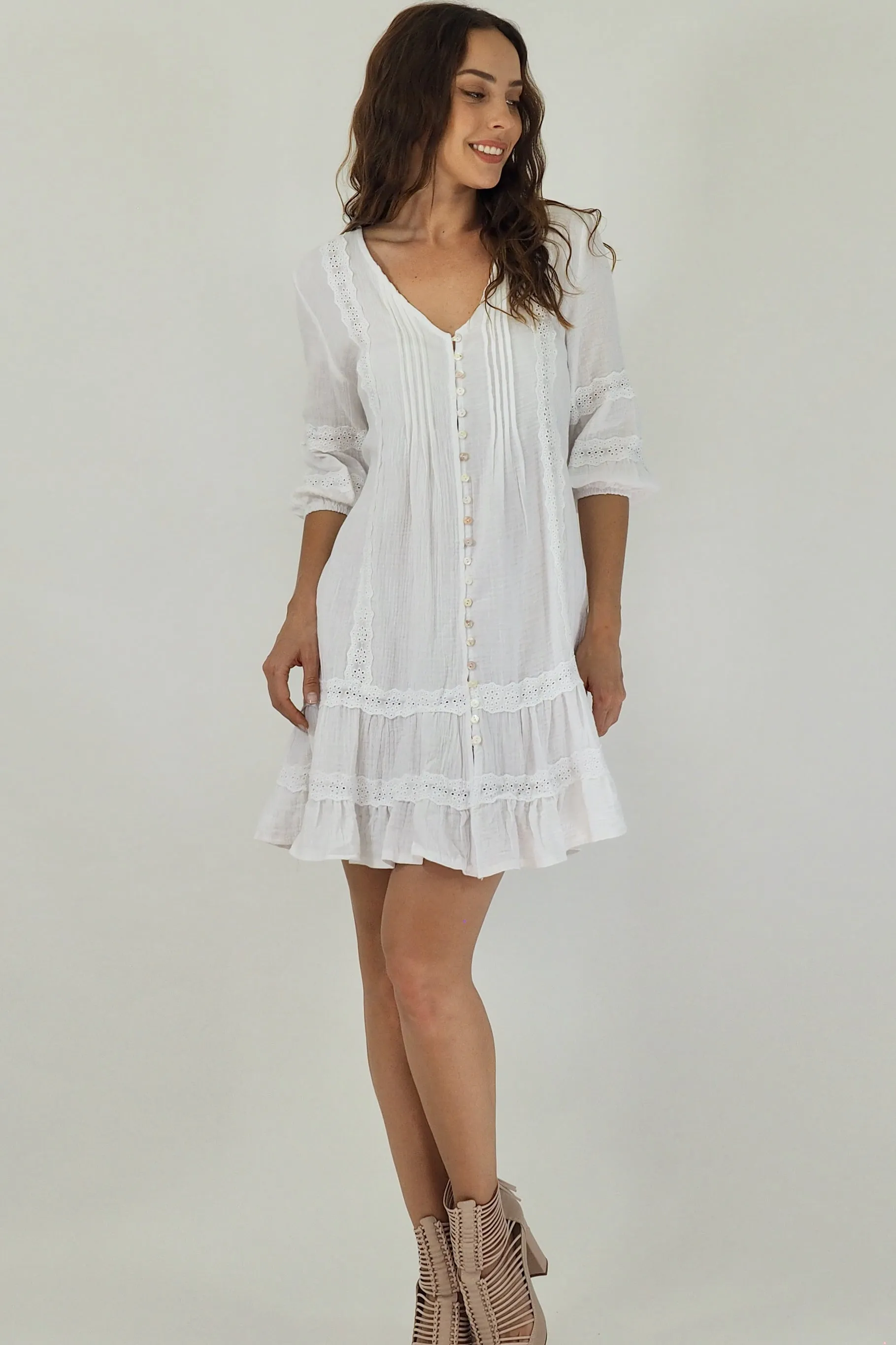 Kaylin Mini Dress - White