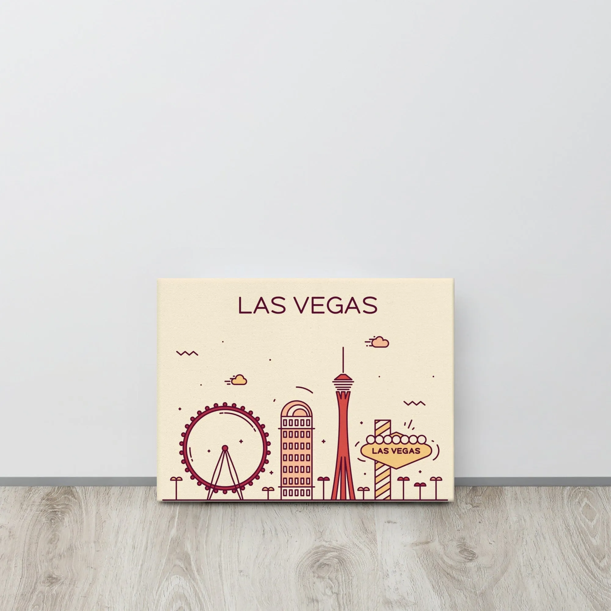 Las Vegas Location Cityscape Canvas