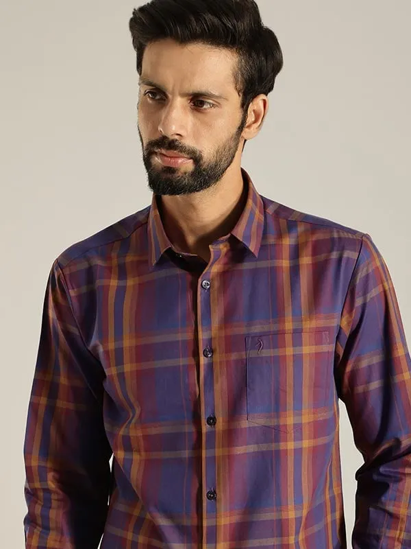 Men Checked Full Sleeve Cotton Shirt