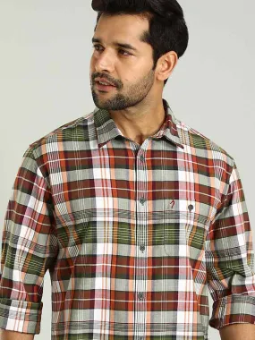 Men Checked Full Sleeve Cotton Shirt