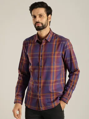 Men Checked Full Sleeve Cotton Shirt