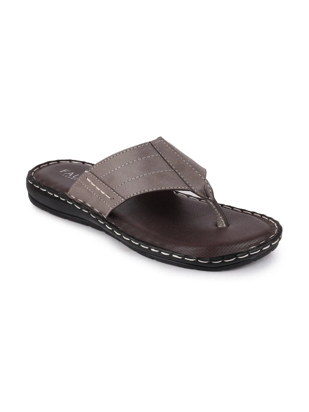 Men Olive Casual Slip-On Slippers