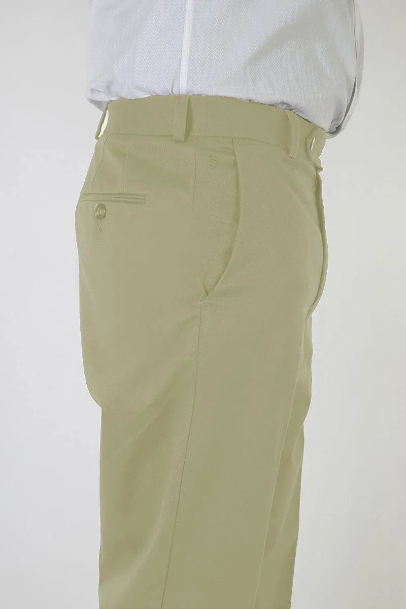 Men's Semi Formal Comfort Fit No Iron Ironezee Cotton Trousers