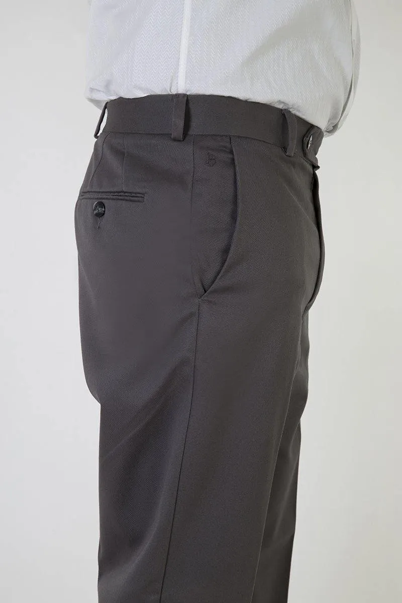 Men's Semi Formal Comfort Fit No Iron Ironezee Cotton Trousers