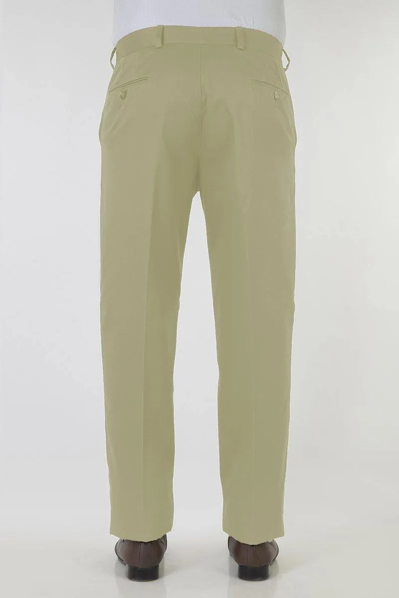 Men's Semi Formal Comfort Fit No Iron Ironezee Cotton Trousers