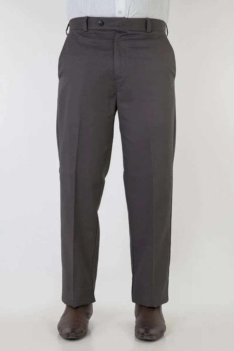 Men's Semi Formal Comfort Fit No Iron Ironezee Cotton Trousers