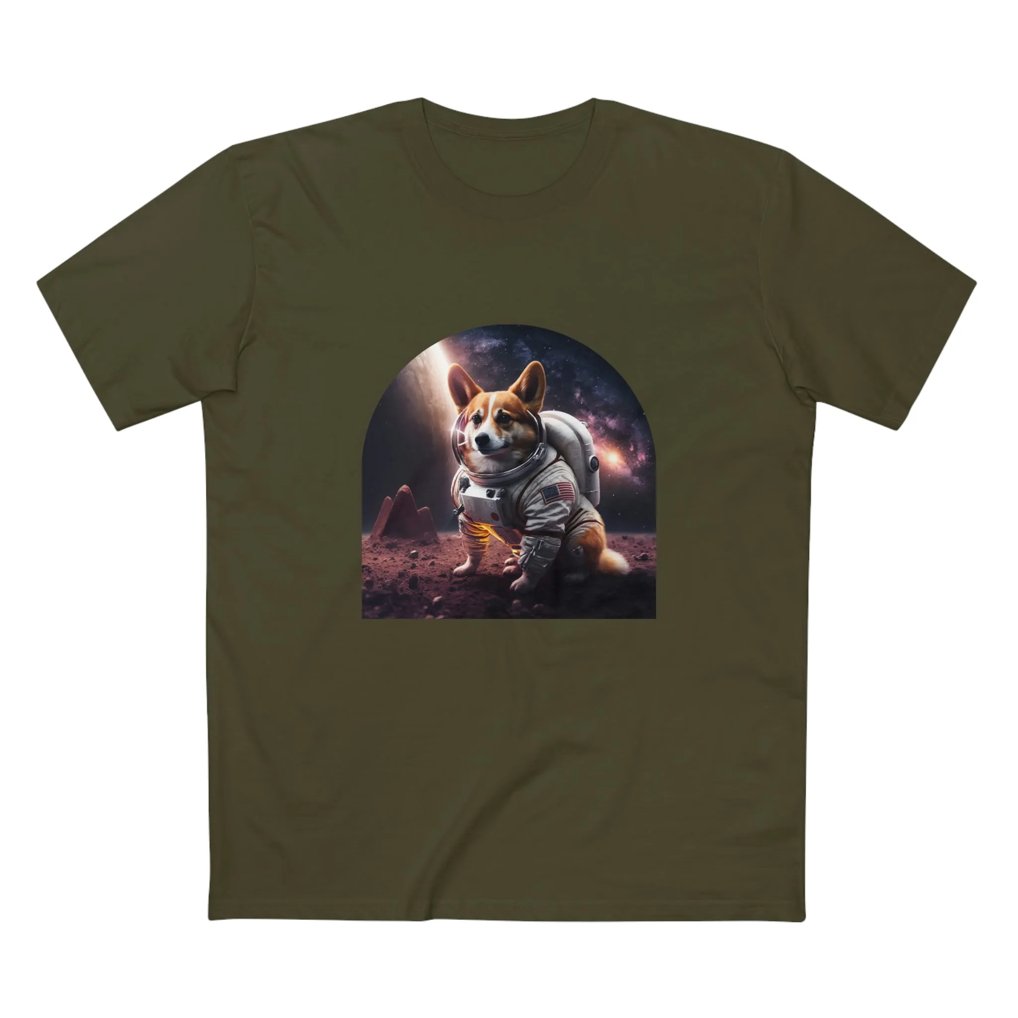 Men's Space Corgi crew neck t-shirt