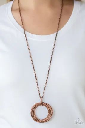 Metal Marathon Copper Necklace Set