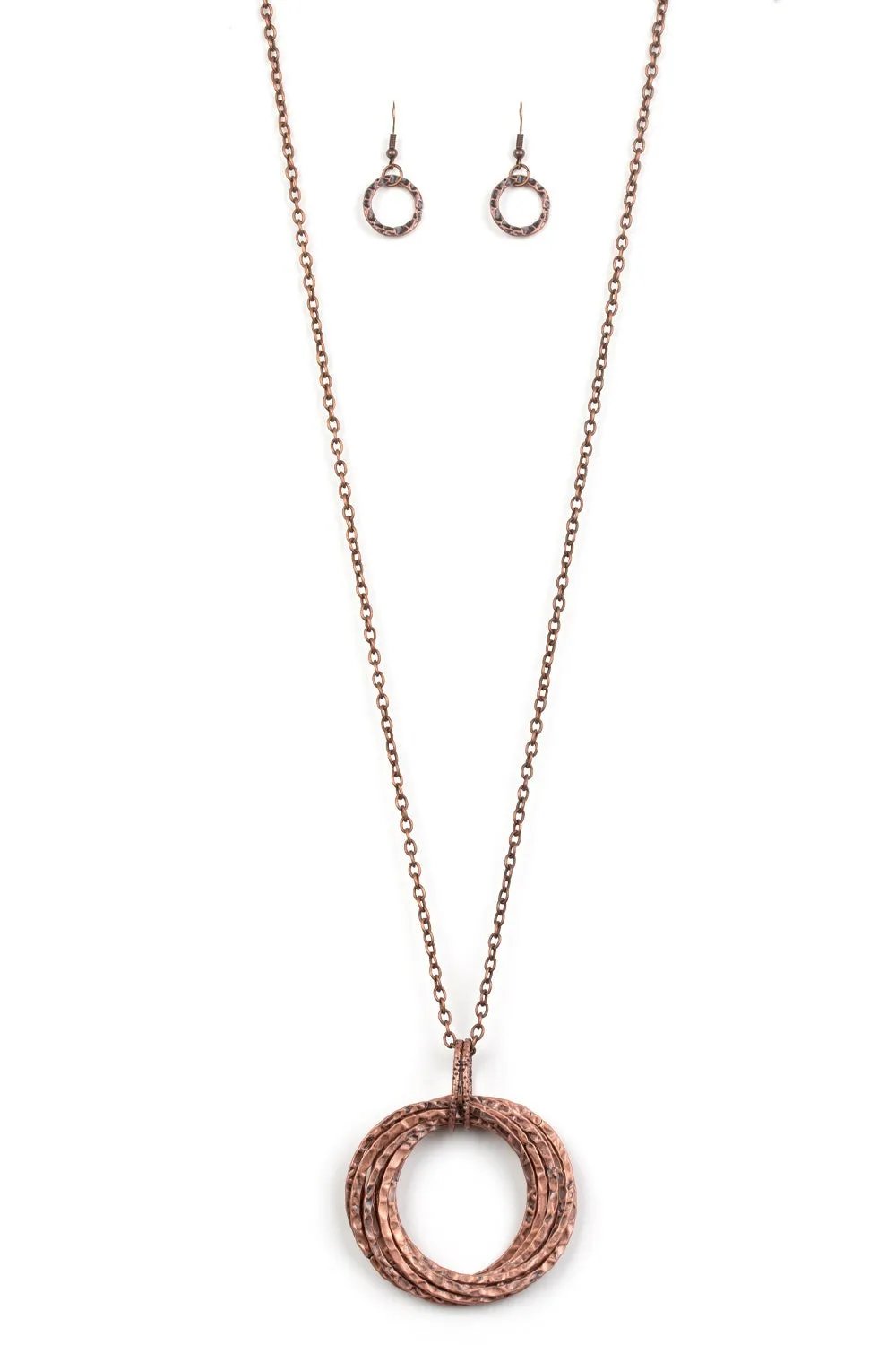 Metal Marathon Copper Necklace Set