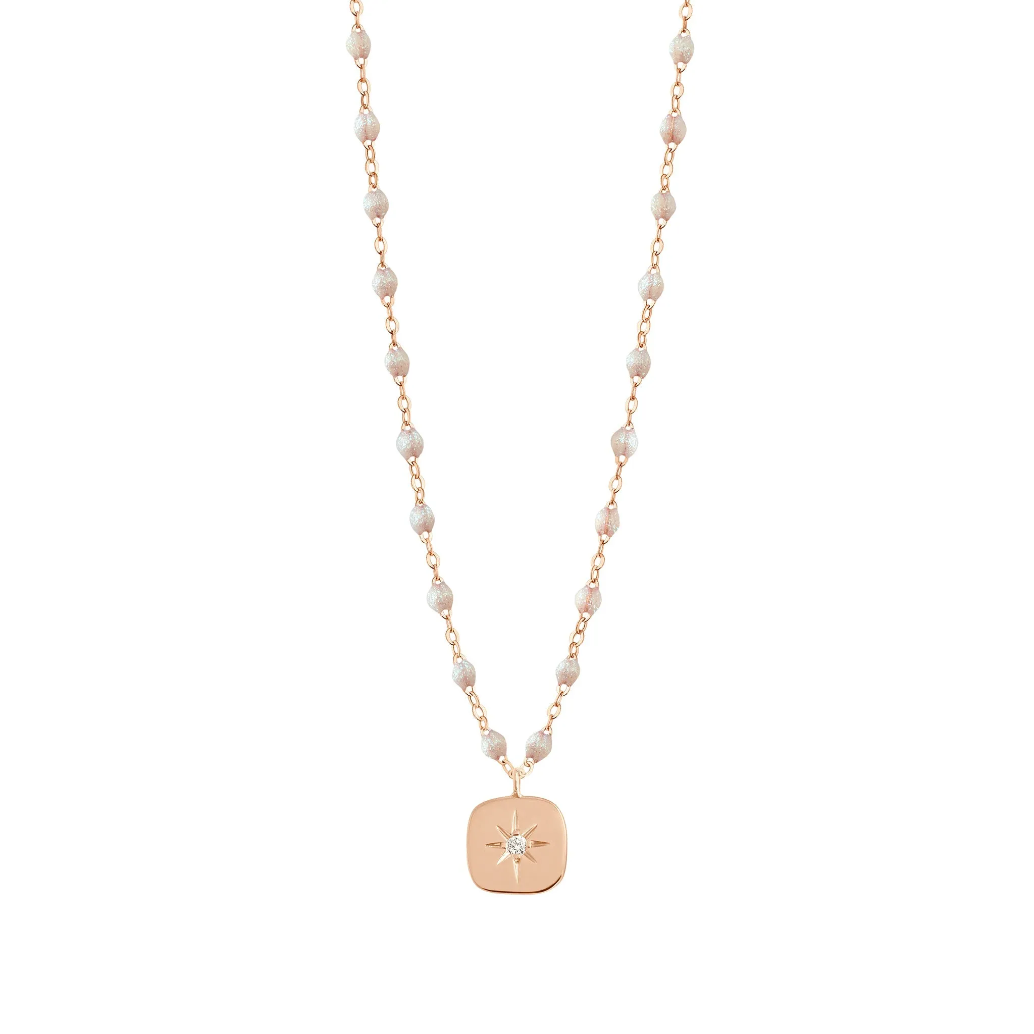 Miss Gigi Opal diamond necklace, Rose Gold, 16.5"