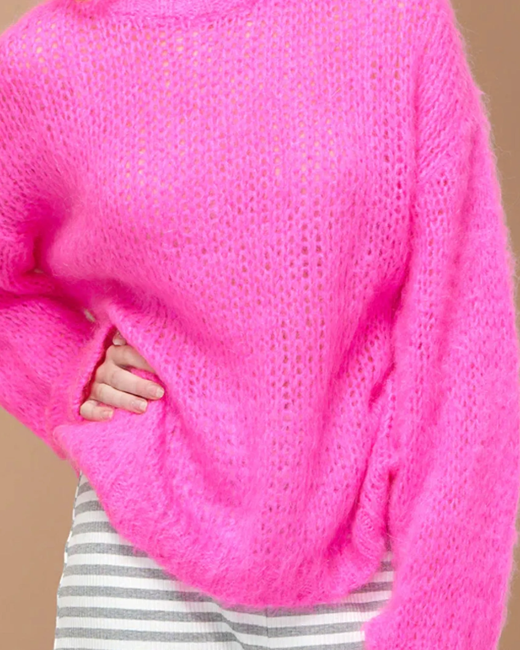 Noella Delta Bright Pink Sweater