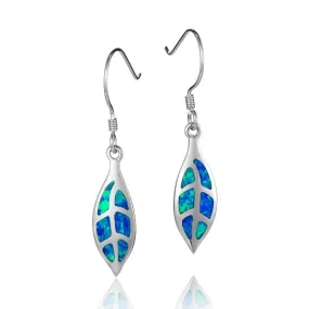 Opal Leaf Earrings