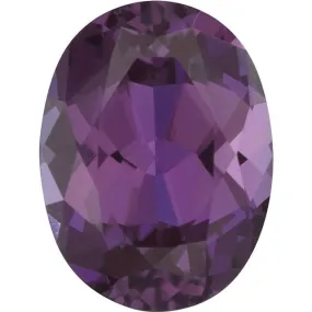 Oval Cut Lab Created Alexandrite Gemstone