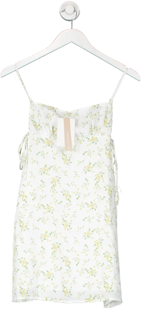 Pacific Republic Cream Short Floral Dress UK XS