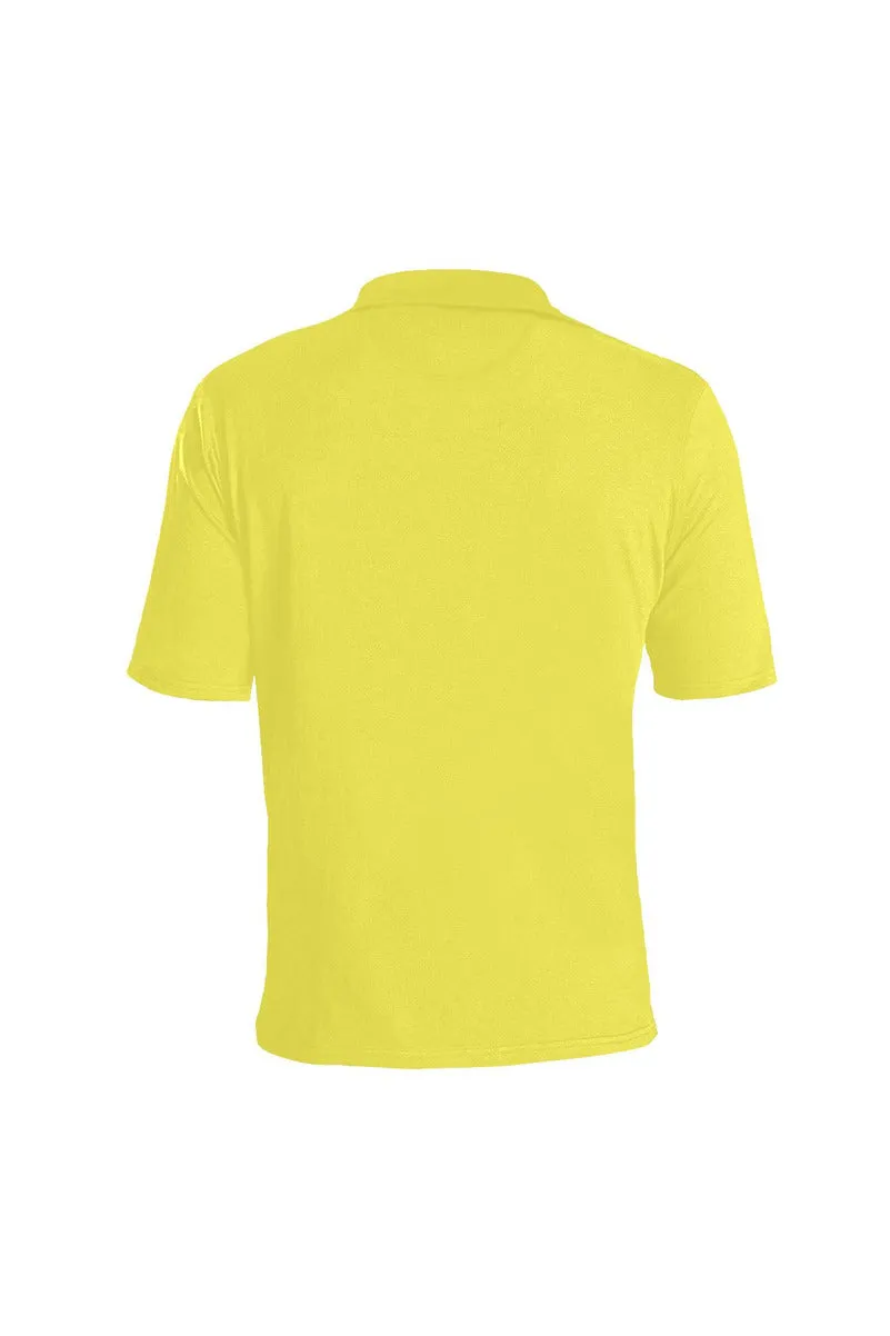 Paisley Spark Hat Yellow Men's Polo Shirt