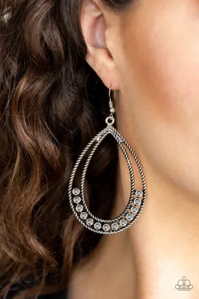 Paparazzi Glitz Fit Silver Earrings