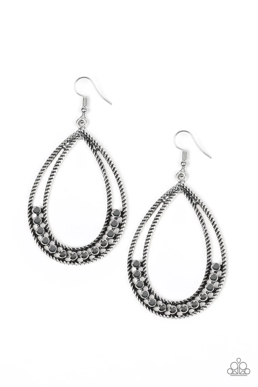 Paparazzi Glitz Fit Silver Earrings