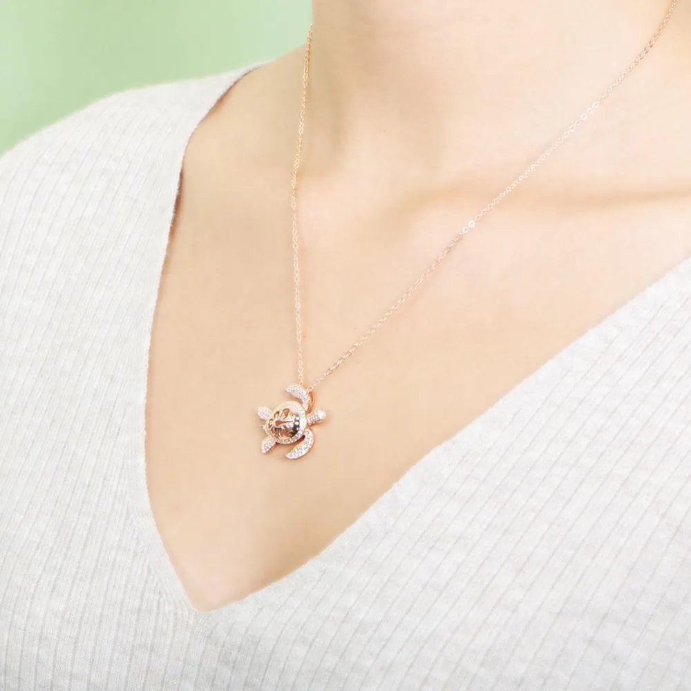 Pavé Paradise Honu Pendant