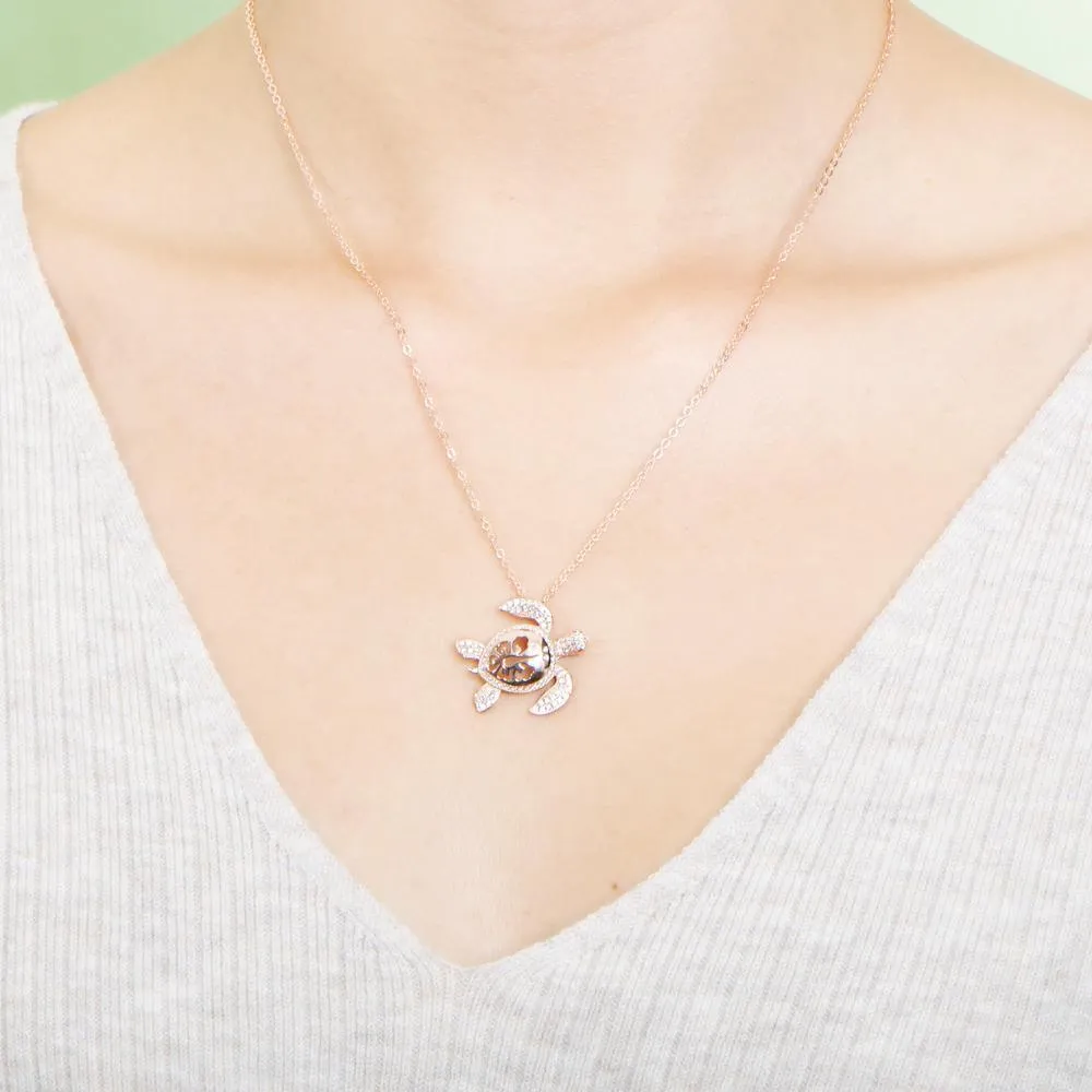 Pavé Paradise Honu Pendant