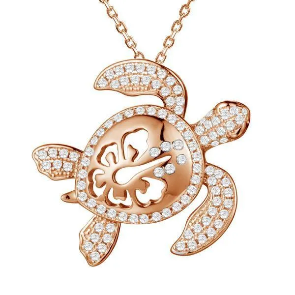 Pavé Paradise Honu Pendant