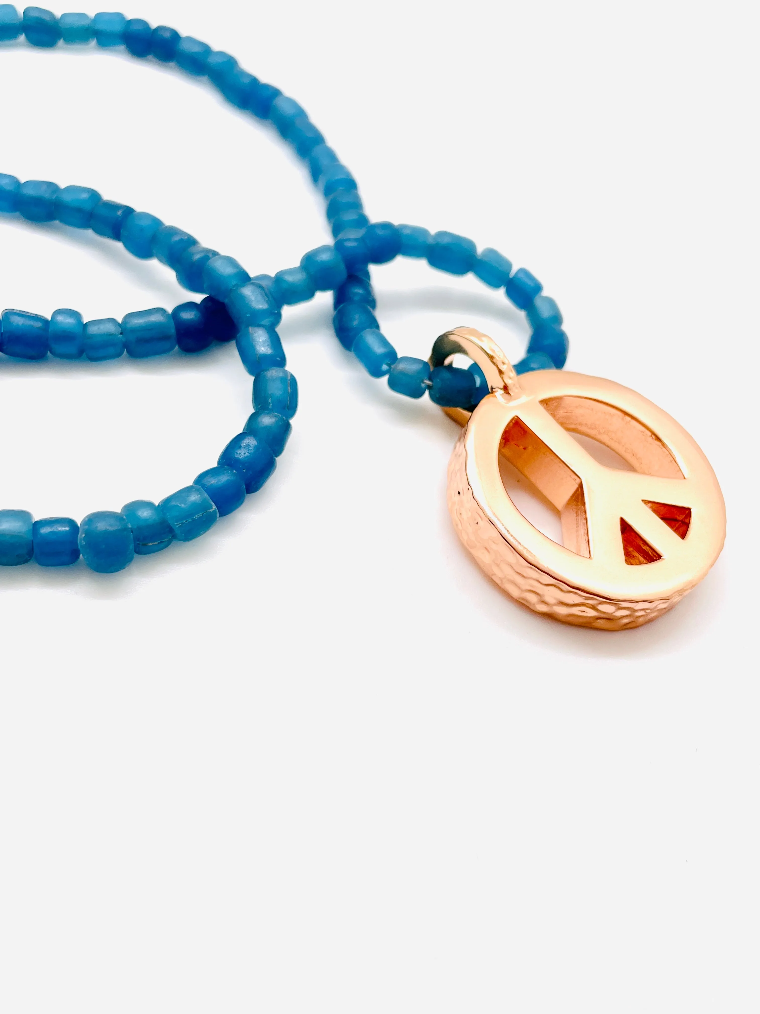 Peace Necklace with Sea-glass