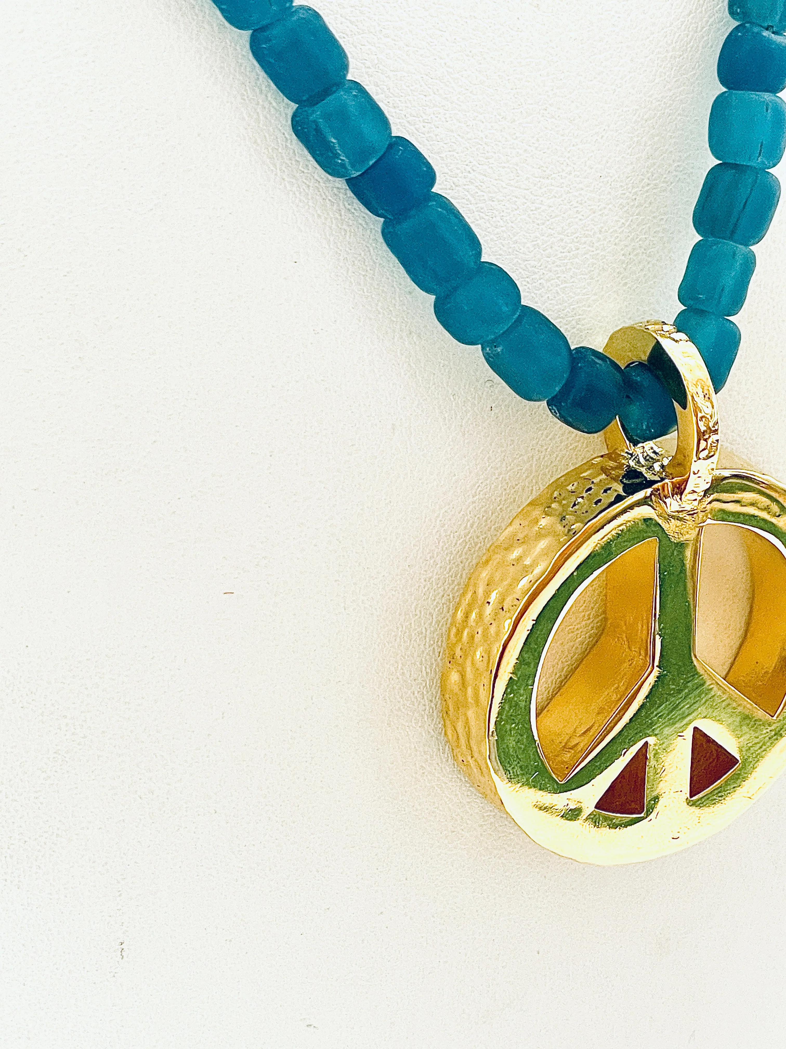 Peace Necklace with Sea-glass