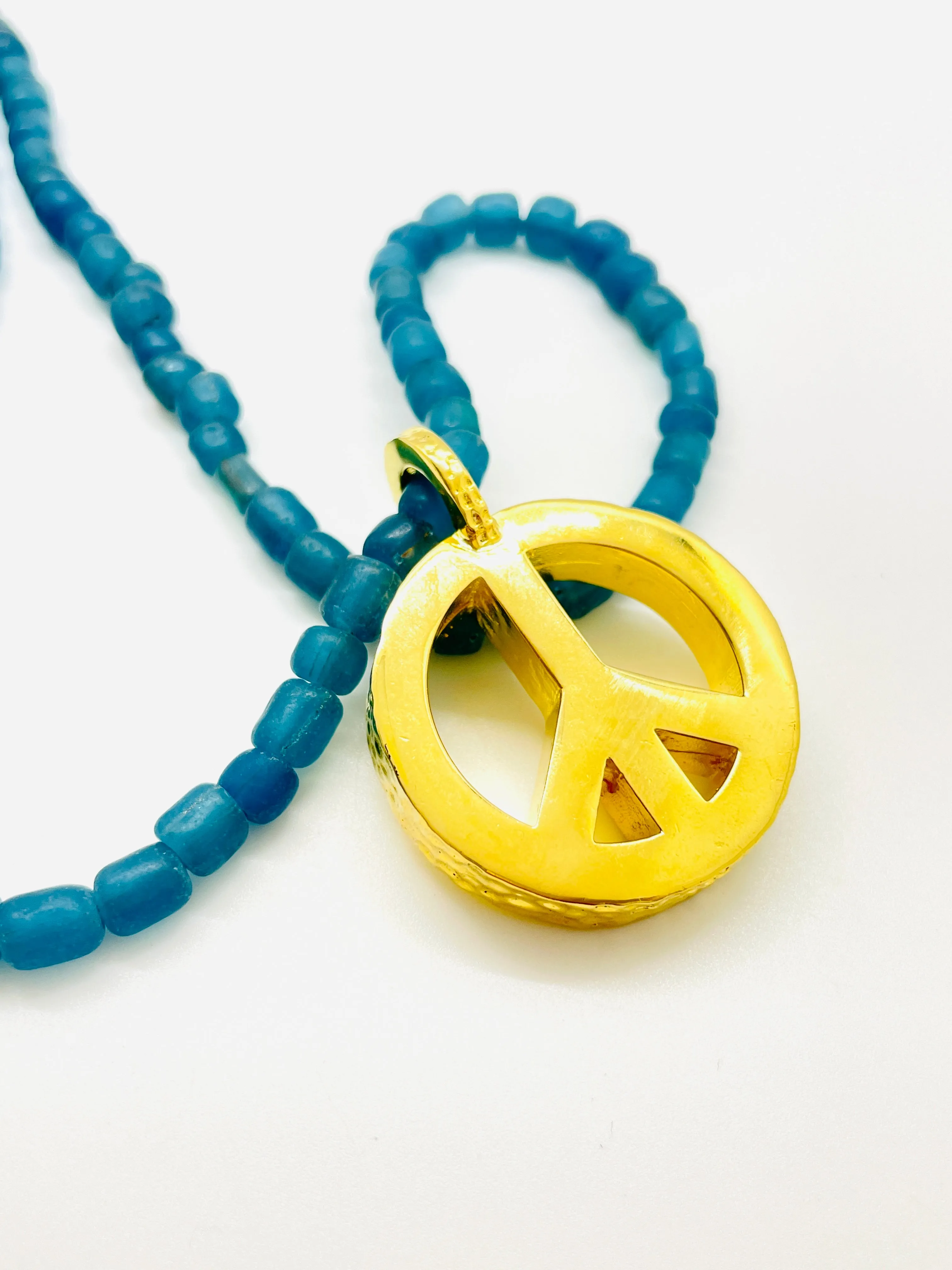 Peace Necklace with Sea-glass