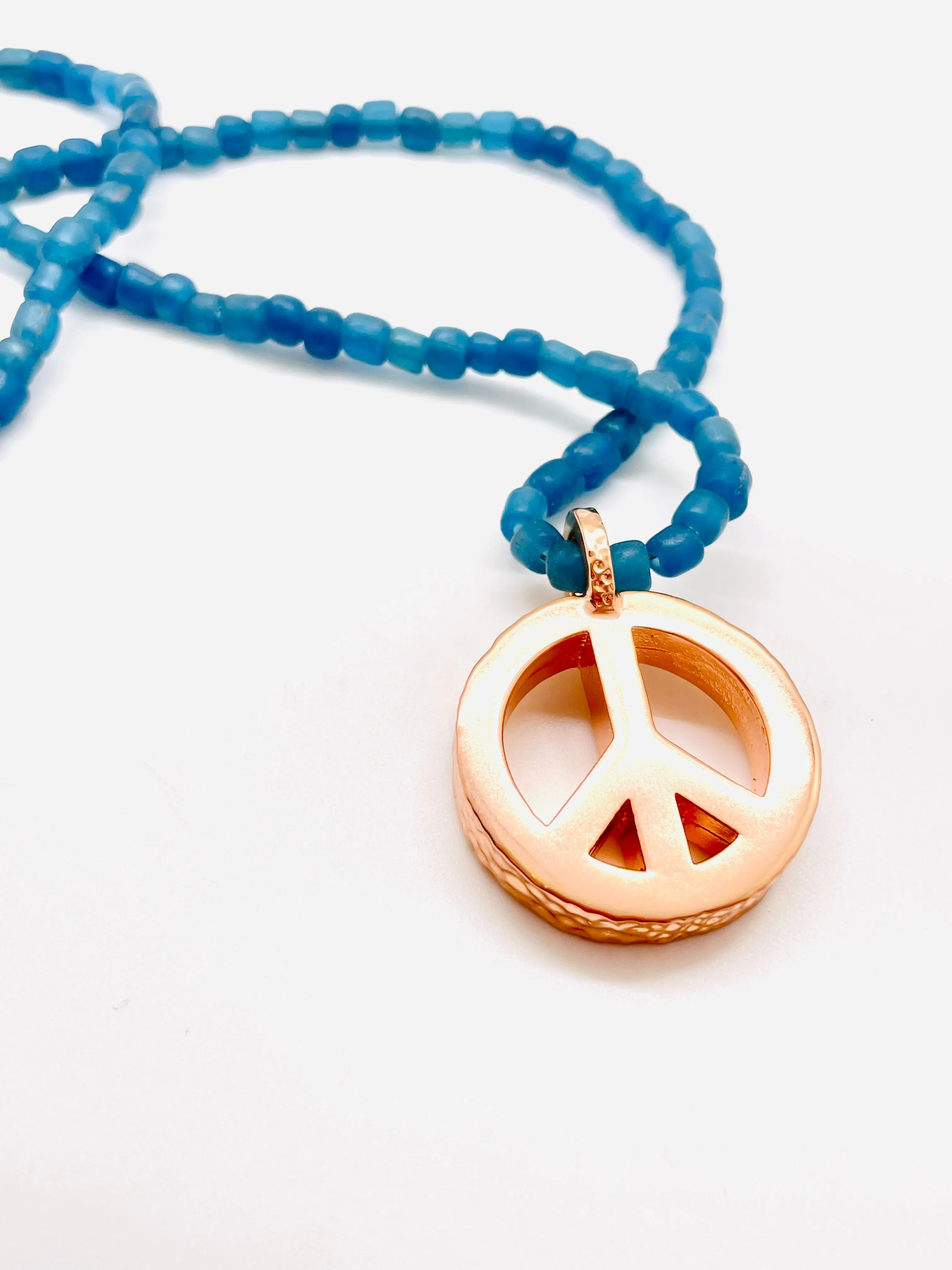 Peace Necklace with Sea-glass