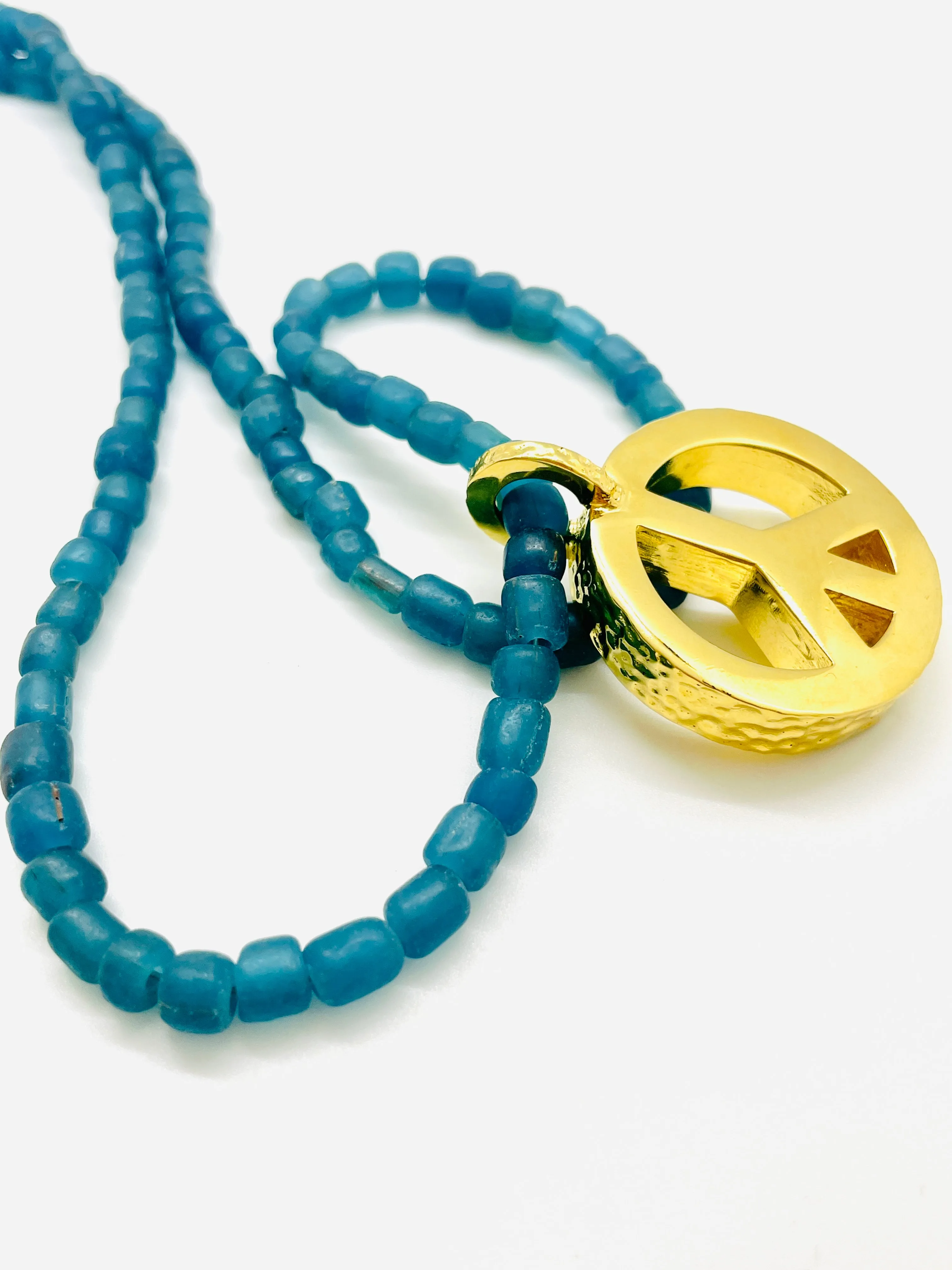 Peace Necklace with Sea-glass