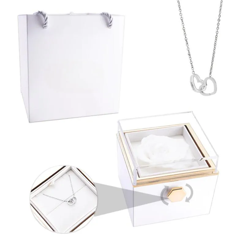 Personalized Eternal Necklace Rose Box