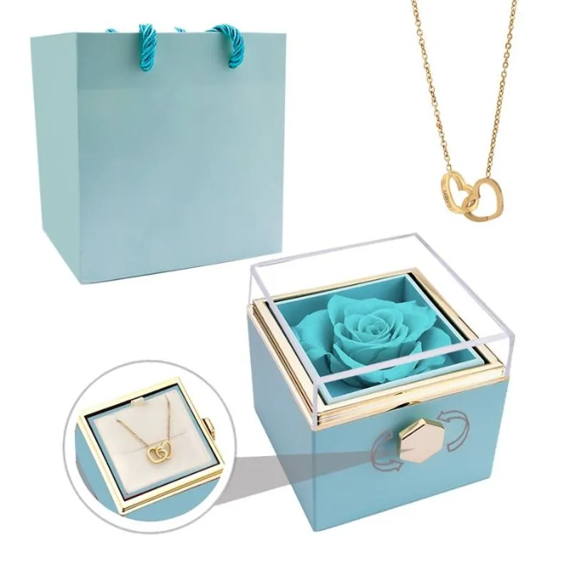 Personalized Eternal Necklace Rose Box