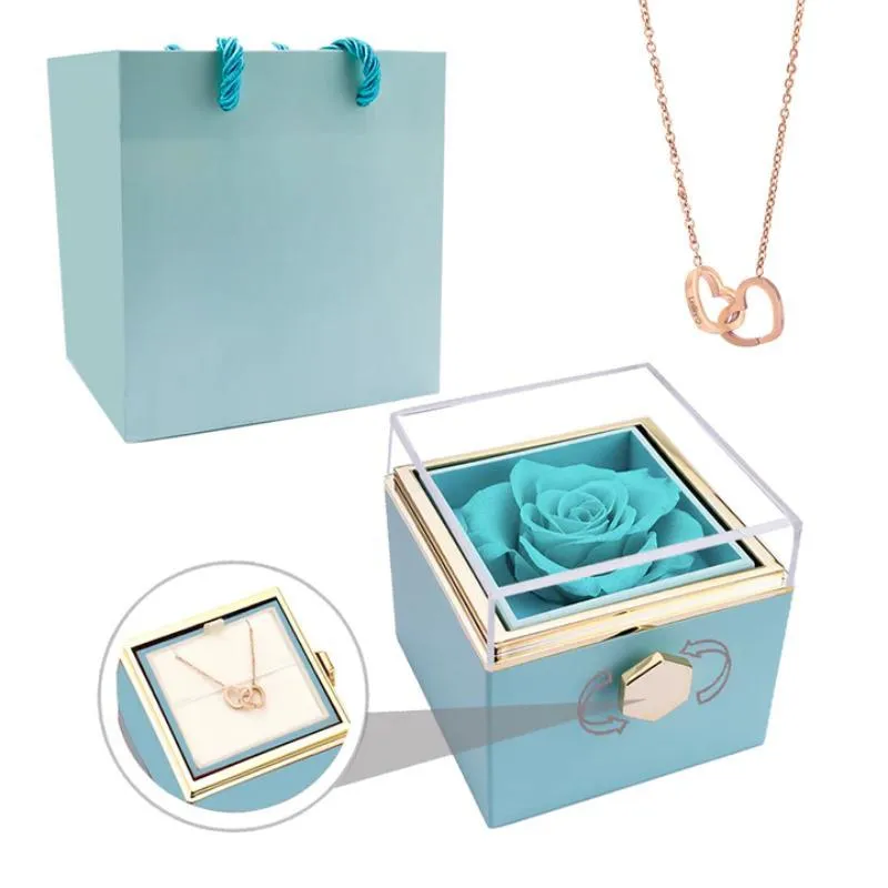 Personalized Eternal Necklace Rose Box